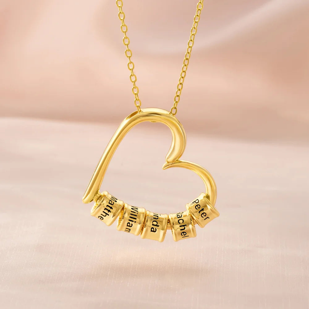 Collana personalizzata circolare apribile con cuore